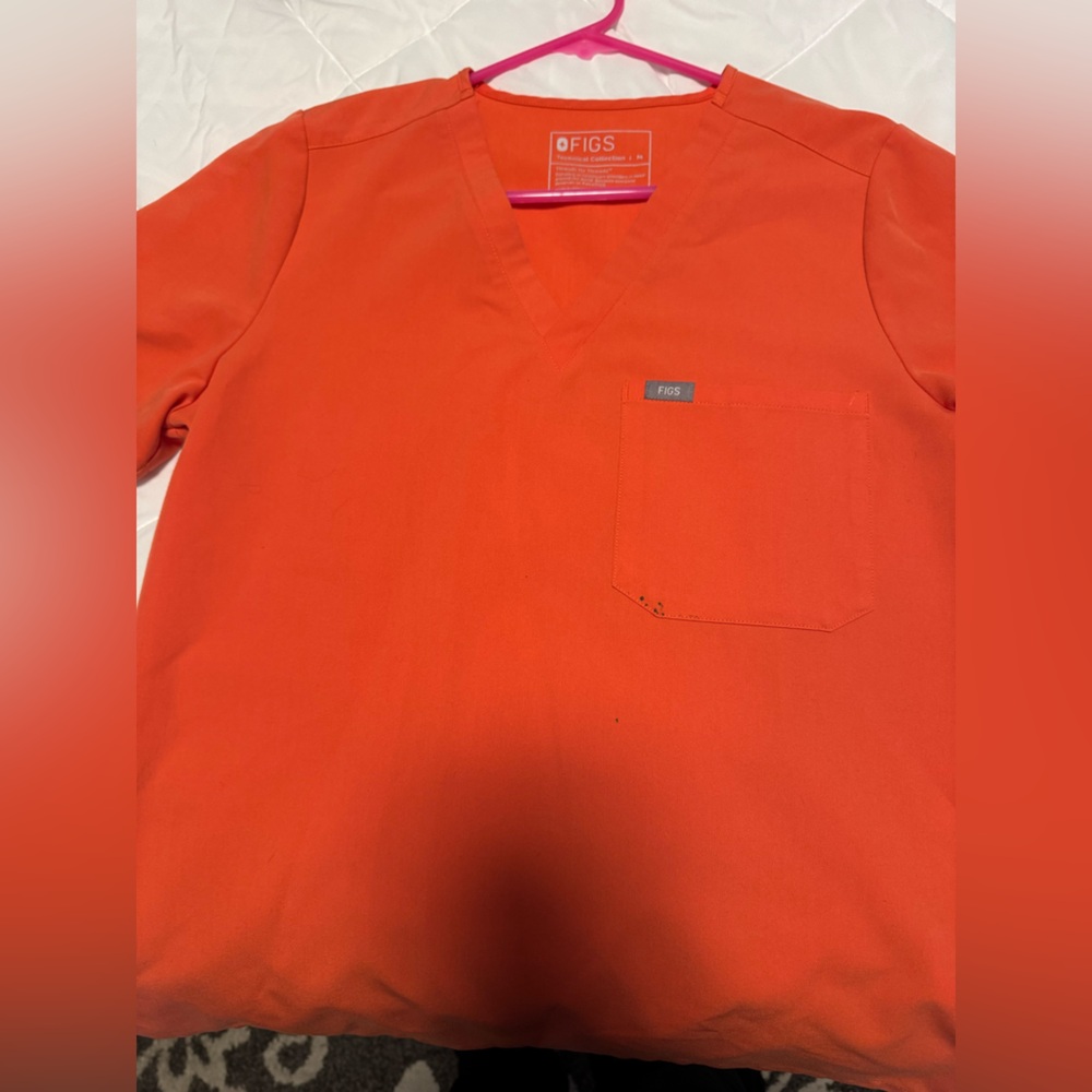 Figs  Orange one pocket with matching jogger